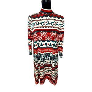 UGLY‎ CHRISTMAS HOLIDAY PARTY TURTLE NECK DRESS FESTIVE CHRISTMAS SIZE MEDIUM